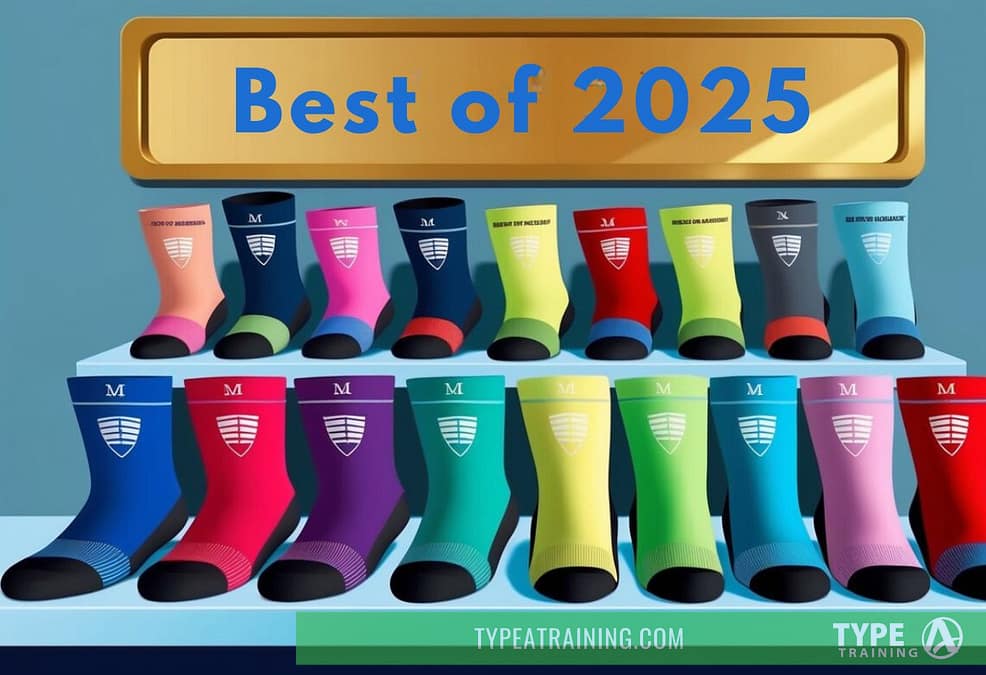 a group of colorful socks on a shelf