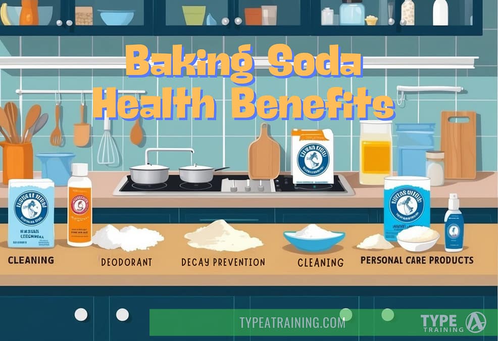 a kitchen with a variety of baking soda
