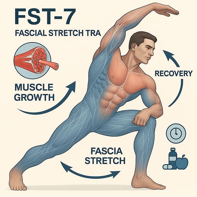a man stretching his arms
