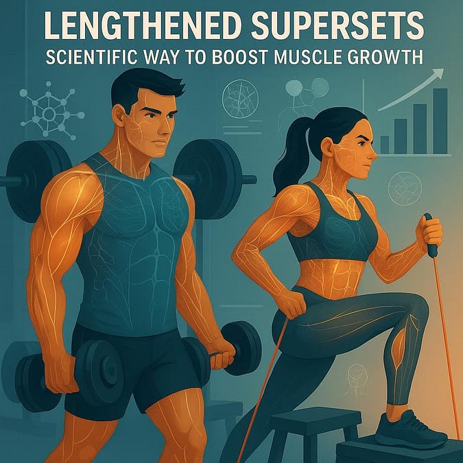 a man and woman exercising with weights