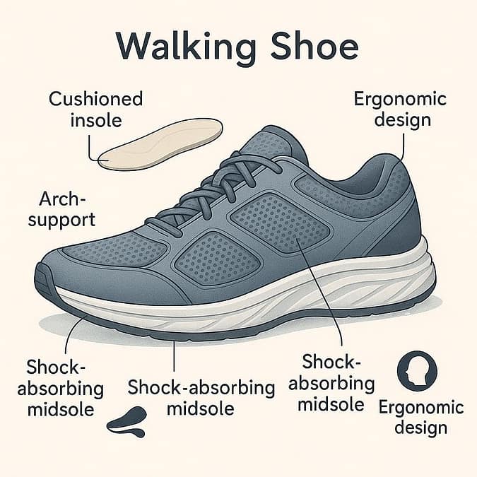 a diagram of a shoe