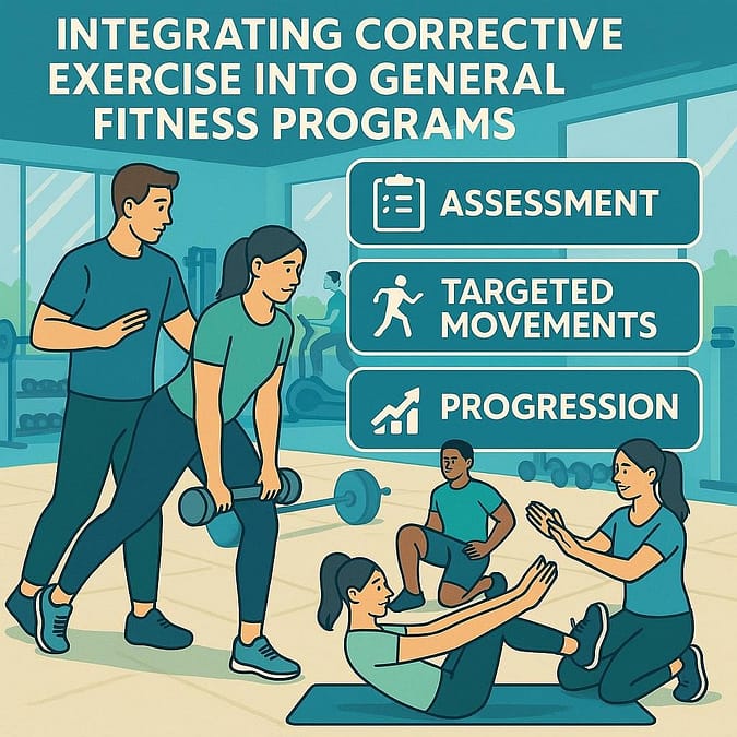 a poster of people exercising
