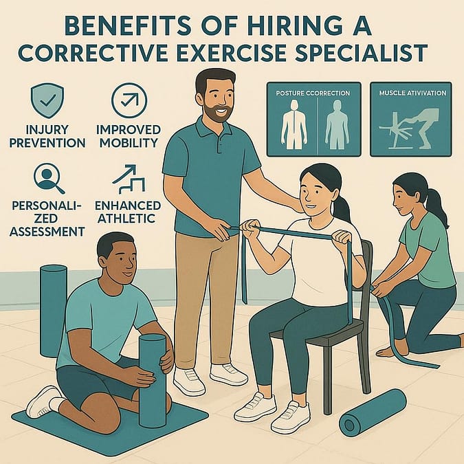 a poster of a man helping a woman with a rope