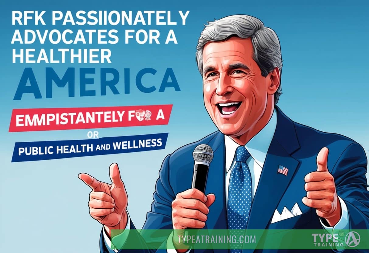RFK passionately advocates for a healthier America, emphasizing the importance of public health and wellness