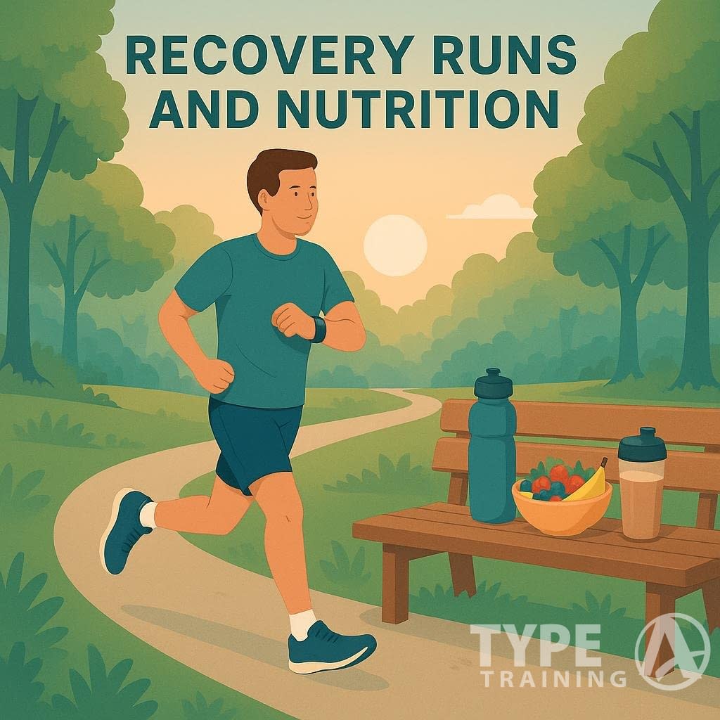 a man running in a park