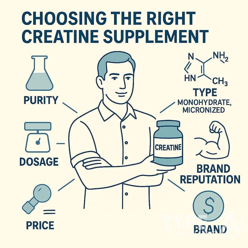 a man holding a bottle of creatine