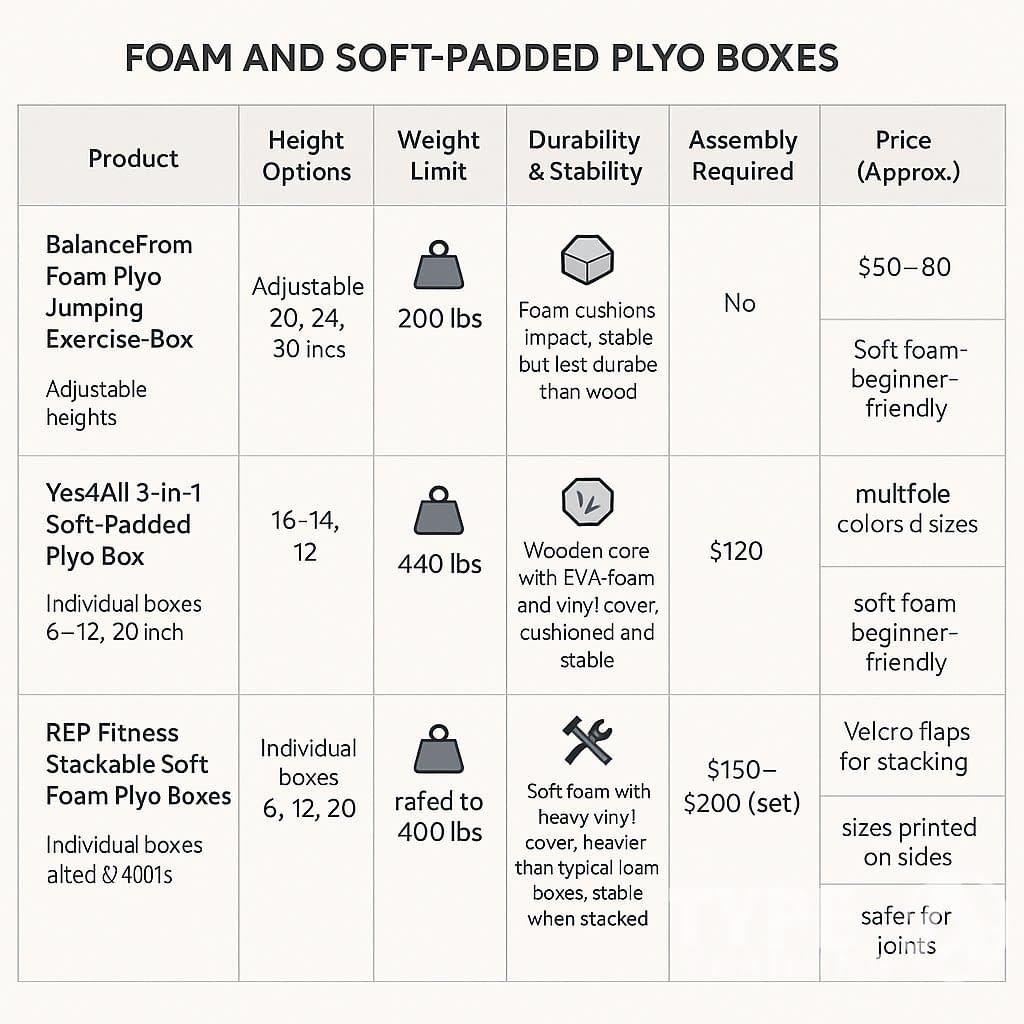 a chart of products and prices