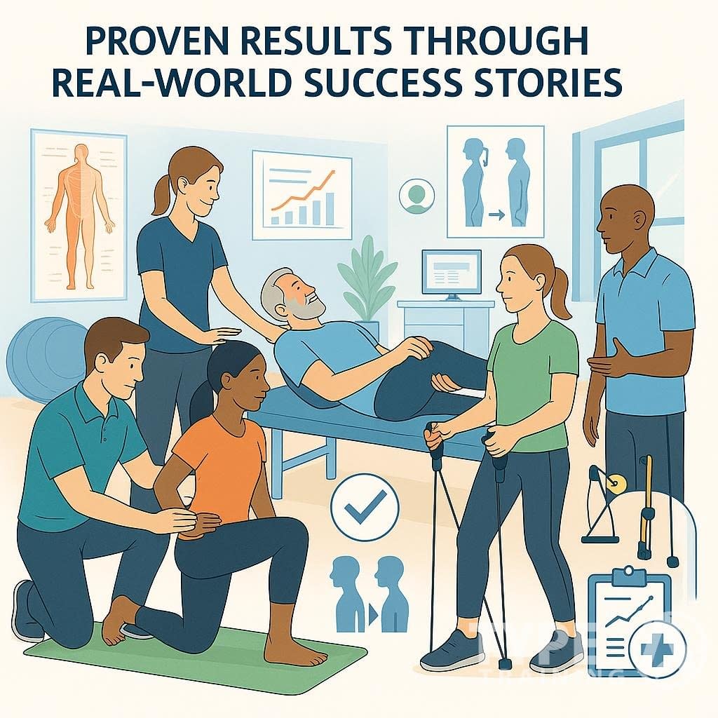 Physical therapy and rehabilitation in action.