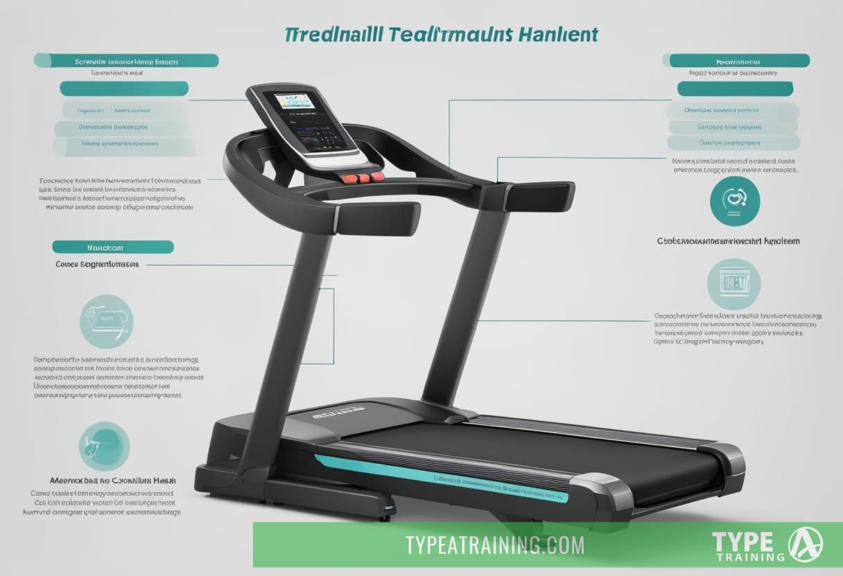 a treadmill with a screen