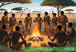 a group of people around a fire