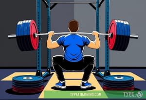 a man lifting weights in a gym