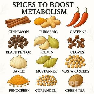 a poster of spices and herbs
