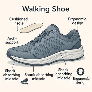 a diagram of a shoe
