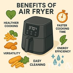 a black square device with text overlay