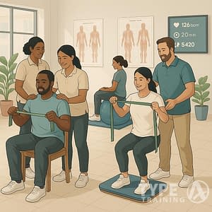 a cartoon of people in a room