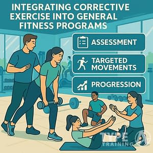 a poster of people exercising