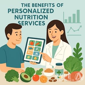 a man and woman looking at a tablet