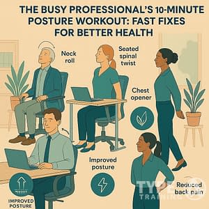 a poster of people sitting at desks