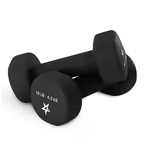 Non Slip Grip Hexagon Deluxe Neoprene Dumbbells