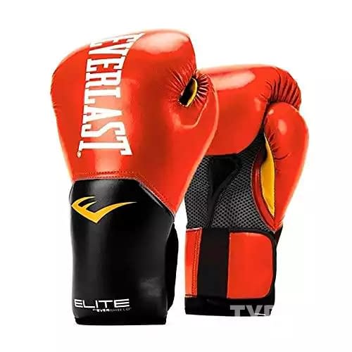 Everlast Elite Pro Style Training Gloves, Red, 16 oz