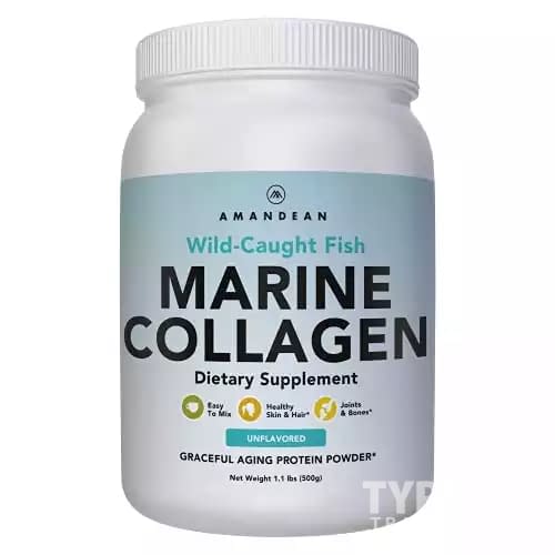 AMANDEAN Marine Collagen Peptides Powder. 500g Wild-Caught Fish