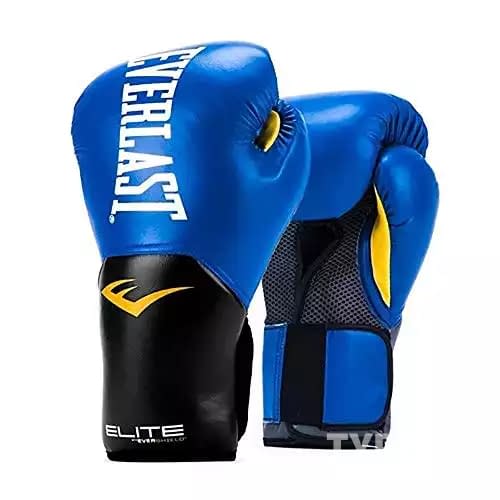 Everlast Elite Pro Style Training Gloves, Blue, 14 oz