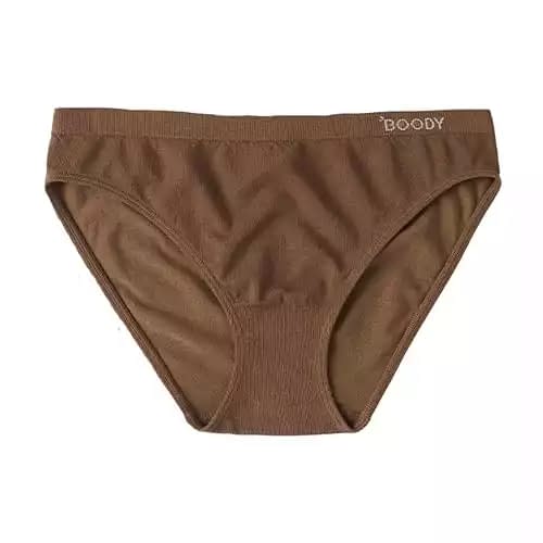 Boody Women's Classic Bikini Underwear - Seamless Breathable Briefs Panties for Comfortable Shapewear in Soft Bamboo Viscose