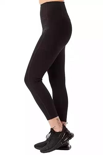 Girlfriend Collective Compression Pocket Leggings for Women, High Rise Waist Pants for Yoga Workout Plus Size 23 3/4" Inseam