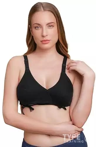 Cottonique Hypoallergenic Organic Cotton Side-Tie Bra for Women with Skin Allergies and Sensitive Skin