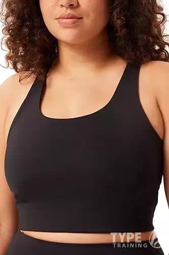 Girlfriend Collective Paloma Racerback Bra, Longline Racerback Sports Bra for Women, Workout