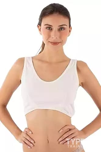 Cottonique Hypoallergenic Organic Cotton Bra Liner for Women with Skin Allergies and Sensitive Skin