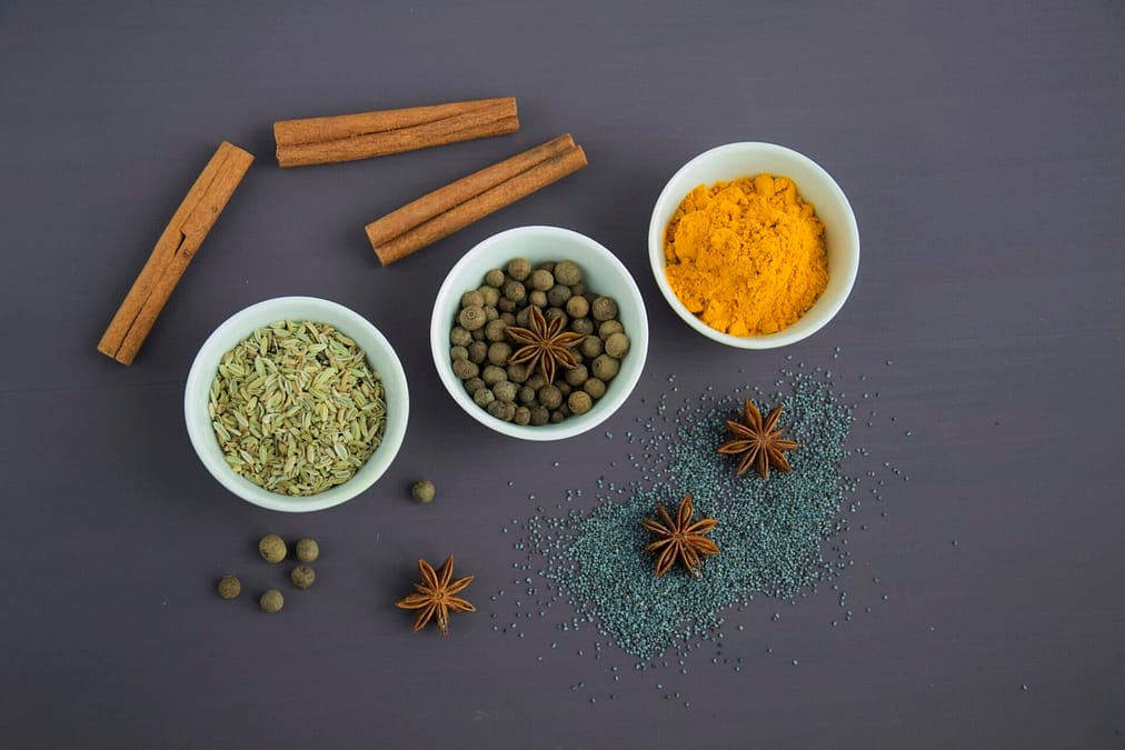 coffee ingredients, spices
