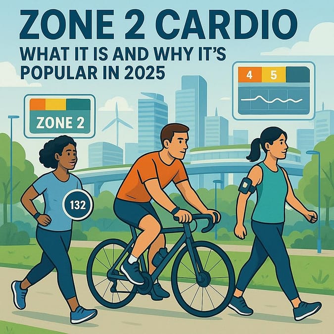 a poster of a man and a woman on a bicycle