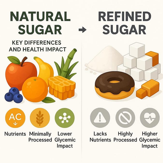 a poster of different types of sugar