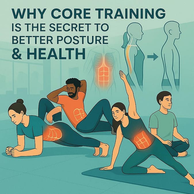 a group of people stretching