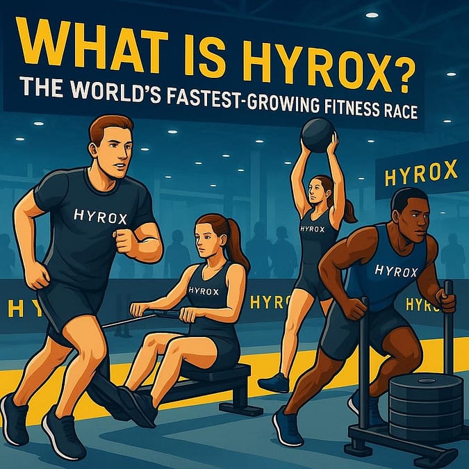 a group of people working out in a gym