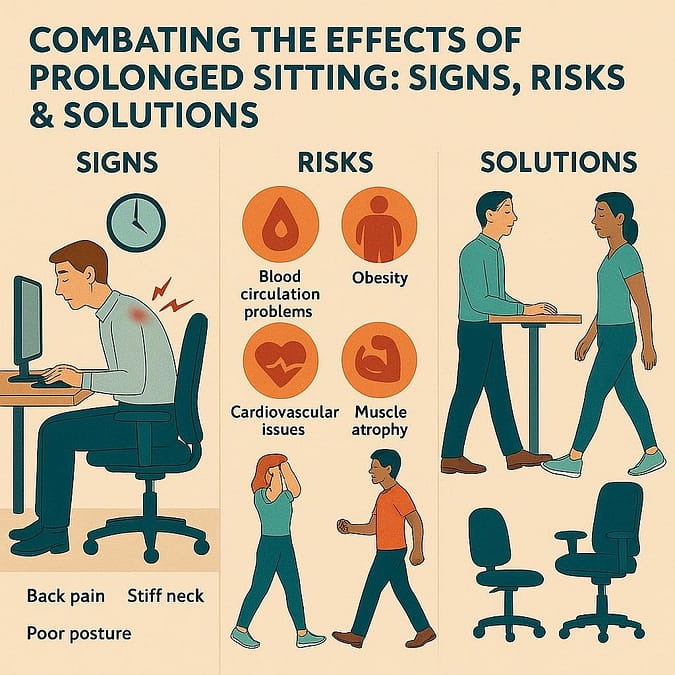 a poster of a man sitting at a desk with a computer