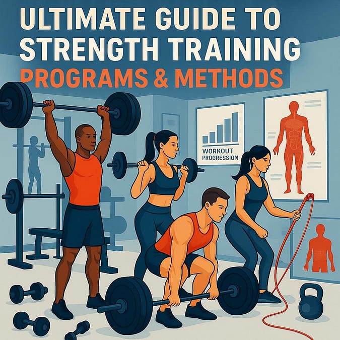 a group of people lifting weights