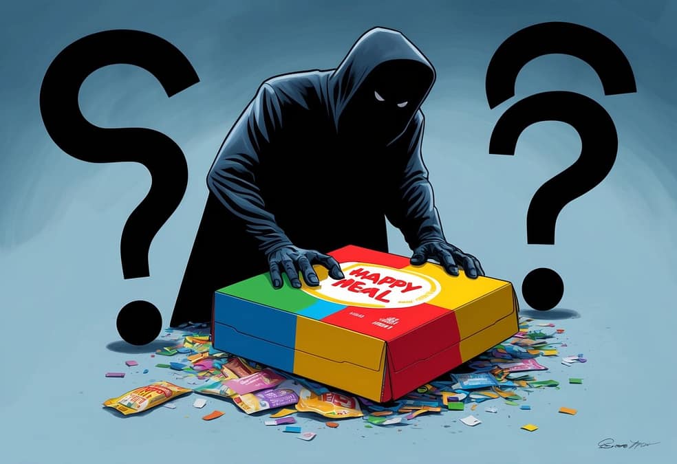 a cartoon of a person in a black robe reaching out to a box