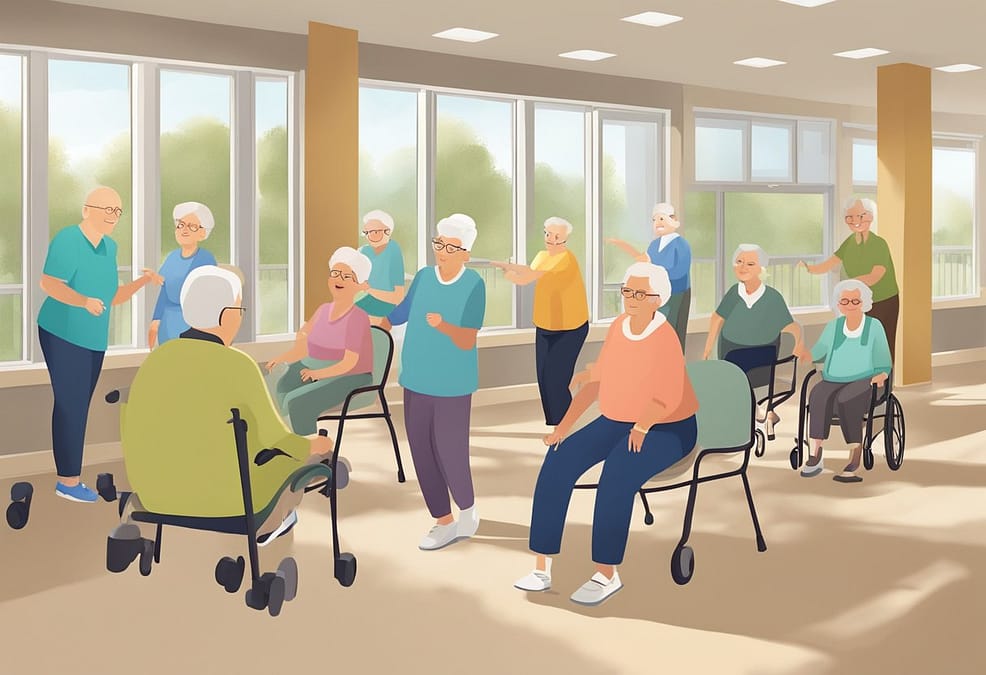 Promoting Wellness in Senior Living: Key Fitness Strategies when exercising in a group in a senior home
