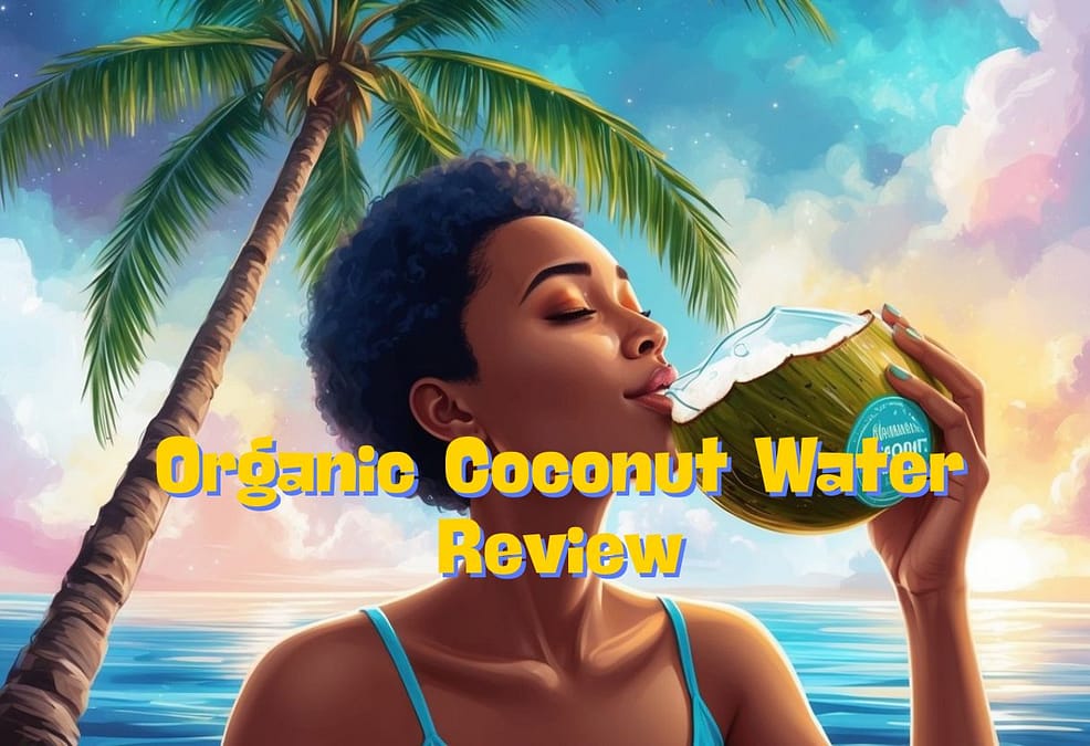a woman drinking from a coconut