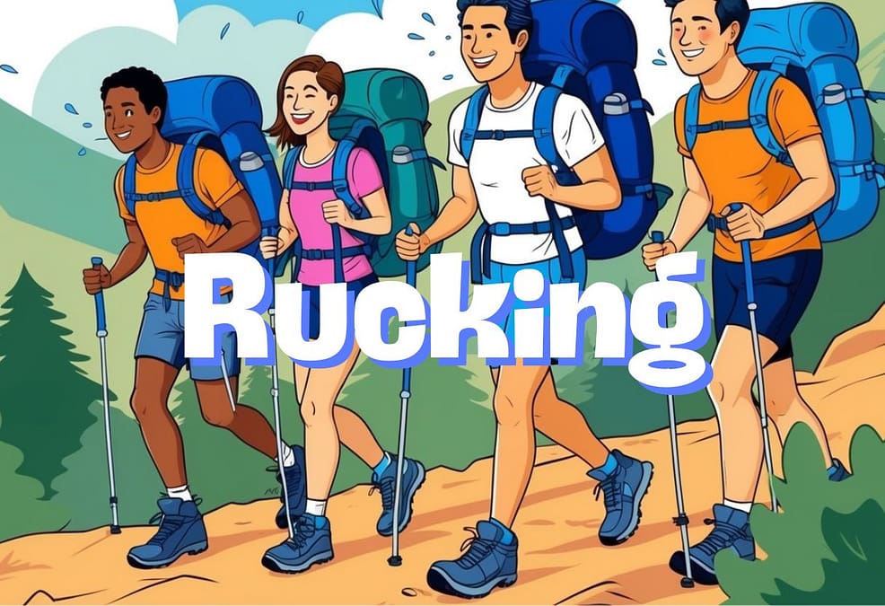 a group of people hiking