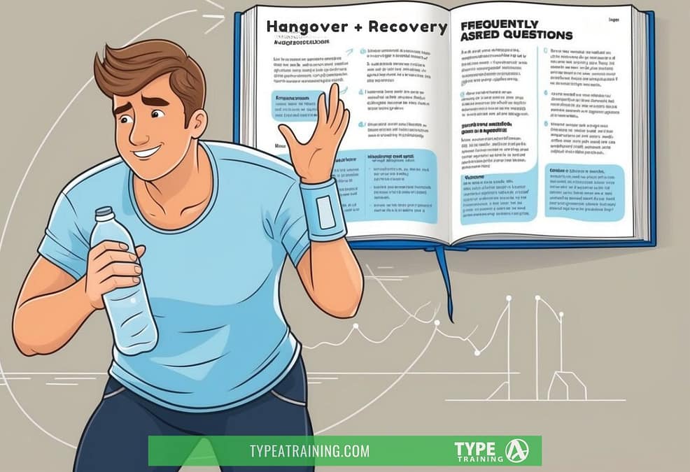 a cartoon of a man holding a water bottle and a book
