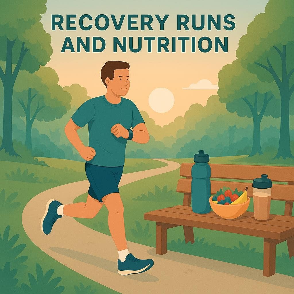 a man running in a park