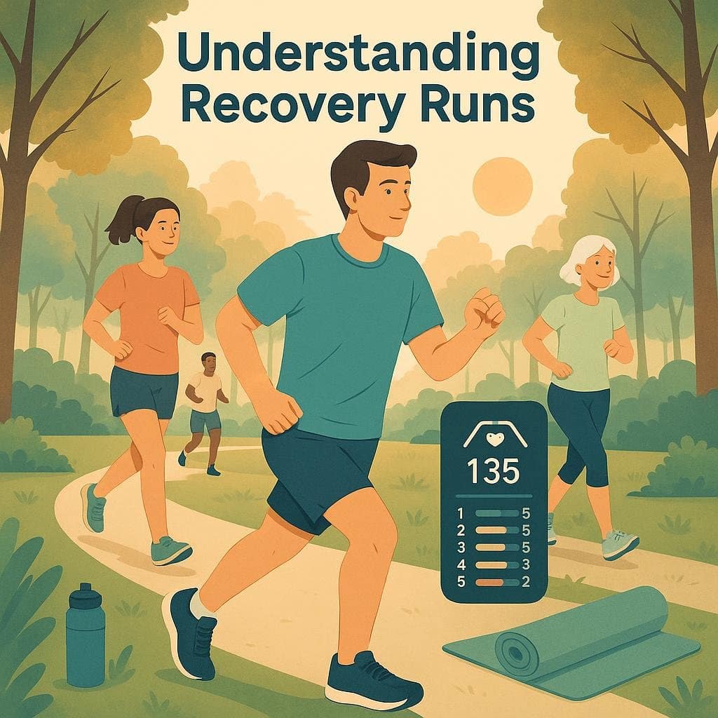a group of people running in a park