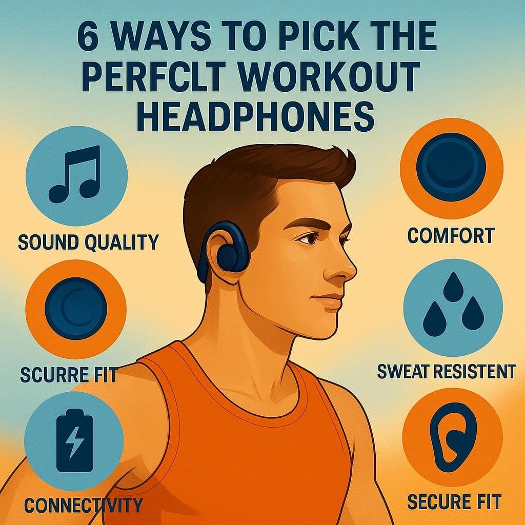 a man wearing a bluetooth headphones