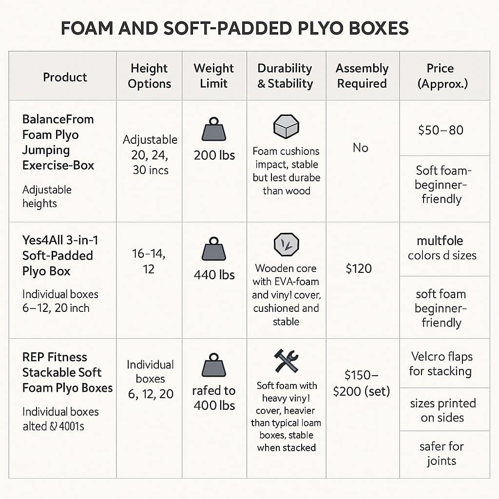 a chart of products and prices