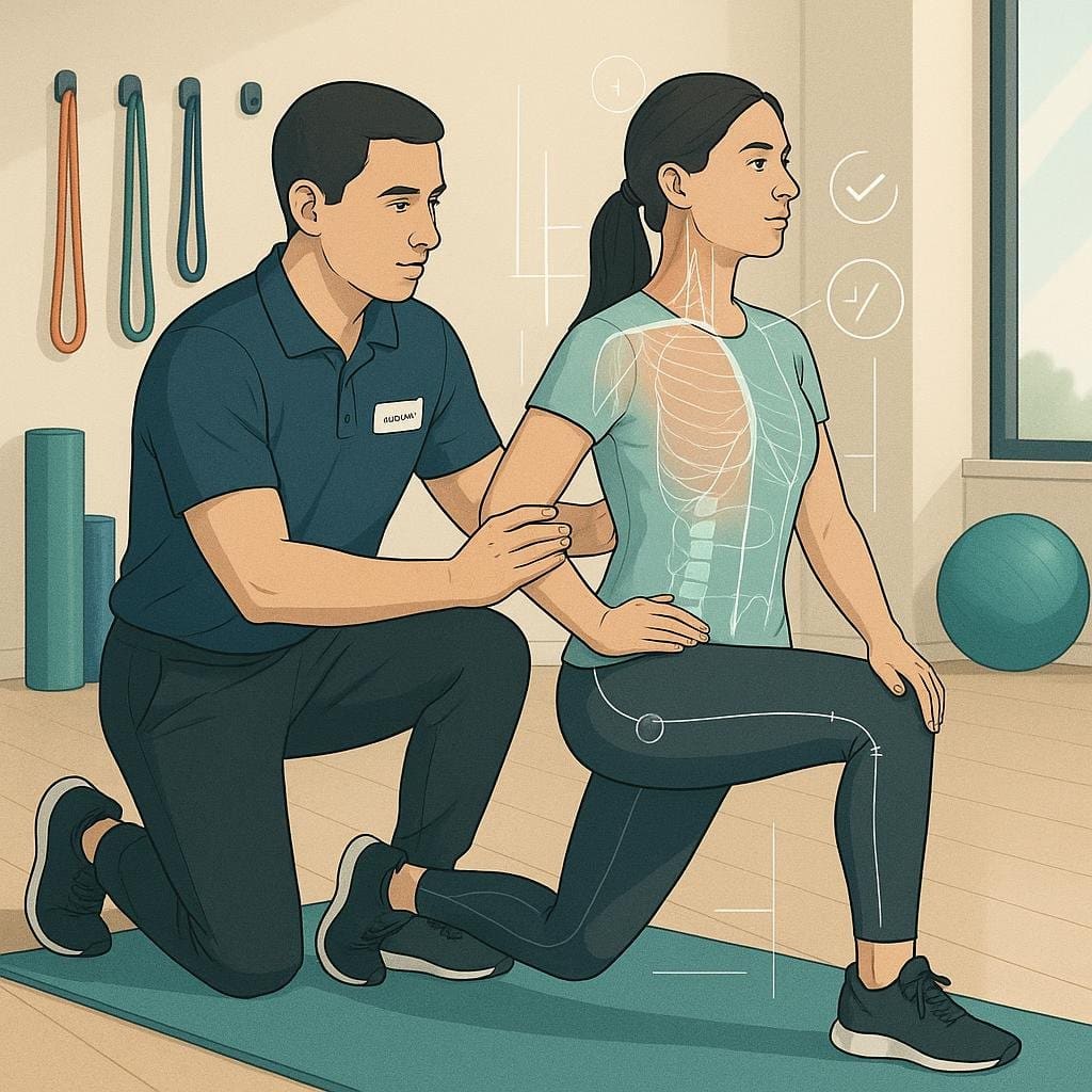 a man and woman doing exercise
