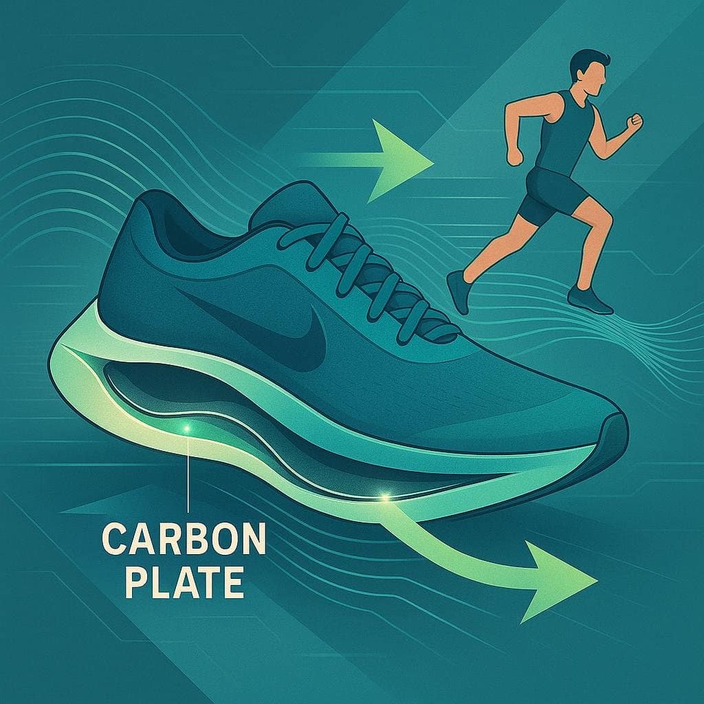 Nike shoe with carbon plate technology