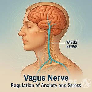 a side view of a man's head with a brain and veins